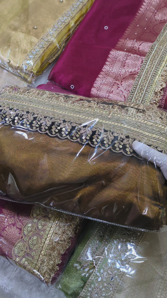 Banarasi tissue silk saree