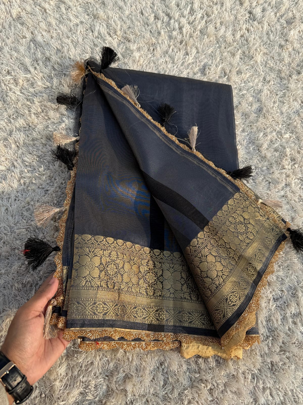 Banarasi Glass Tissue Silk Saree