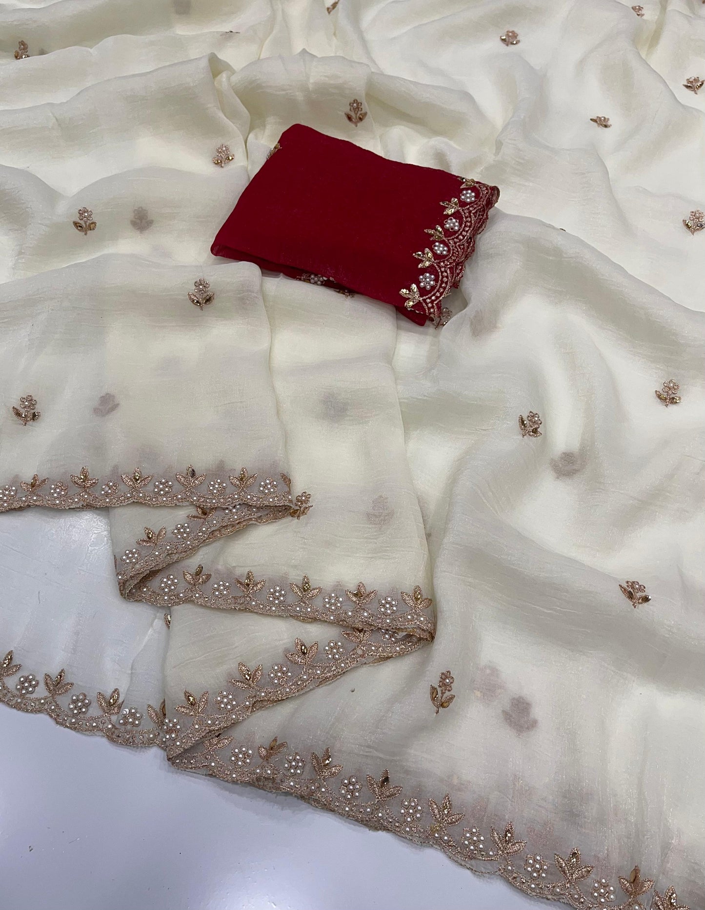 Pure Crunchy Saree