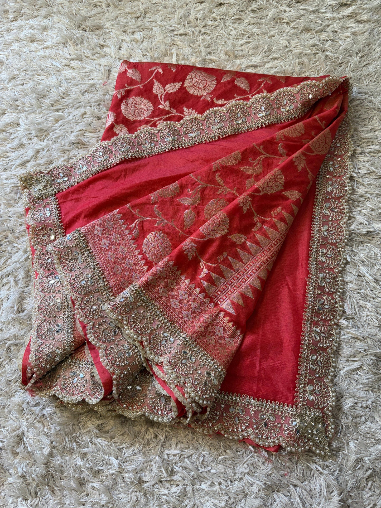 Banarasi Mashru Khaddi Soft Silk Saree
