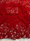 Pure georgette saree