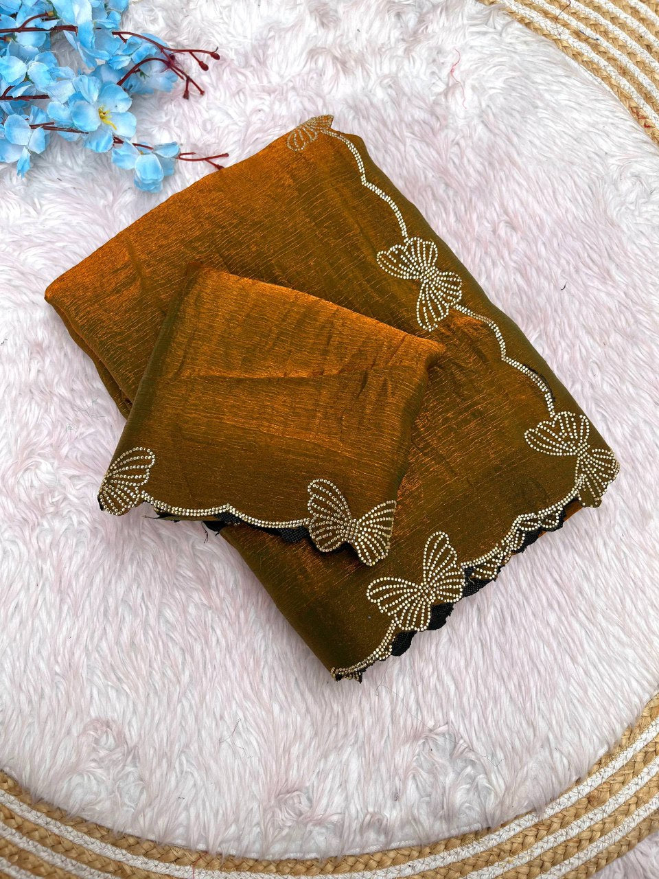 Fendi Chiffon Silk Saree