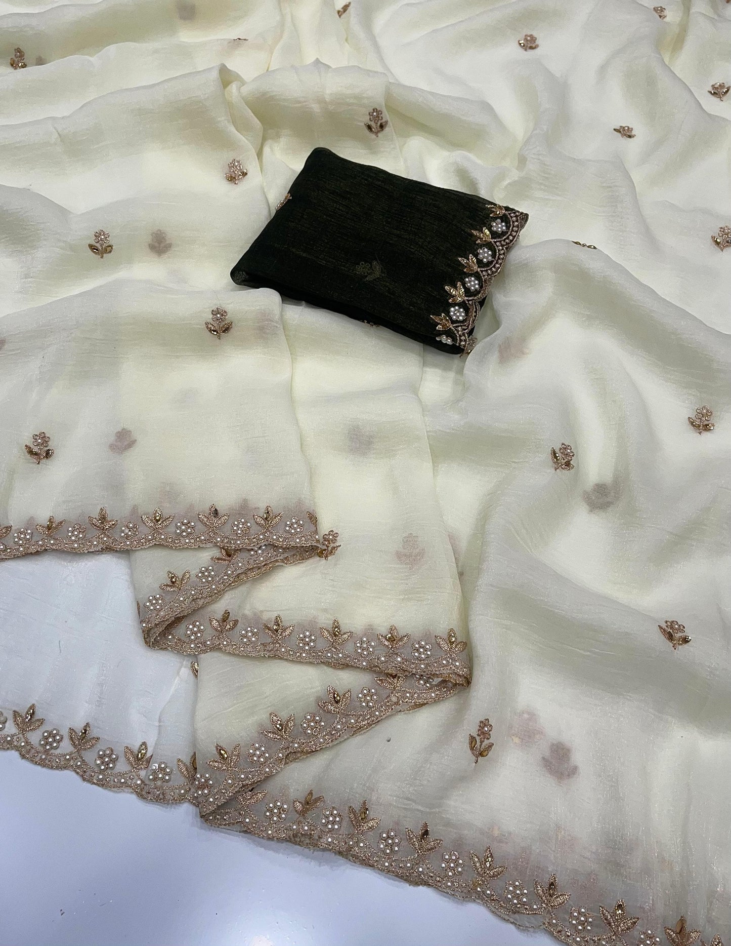 Pure Crunchy Saree