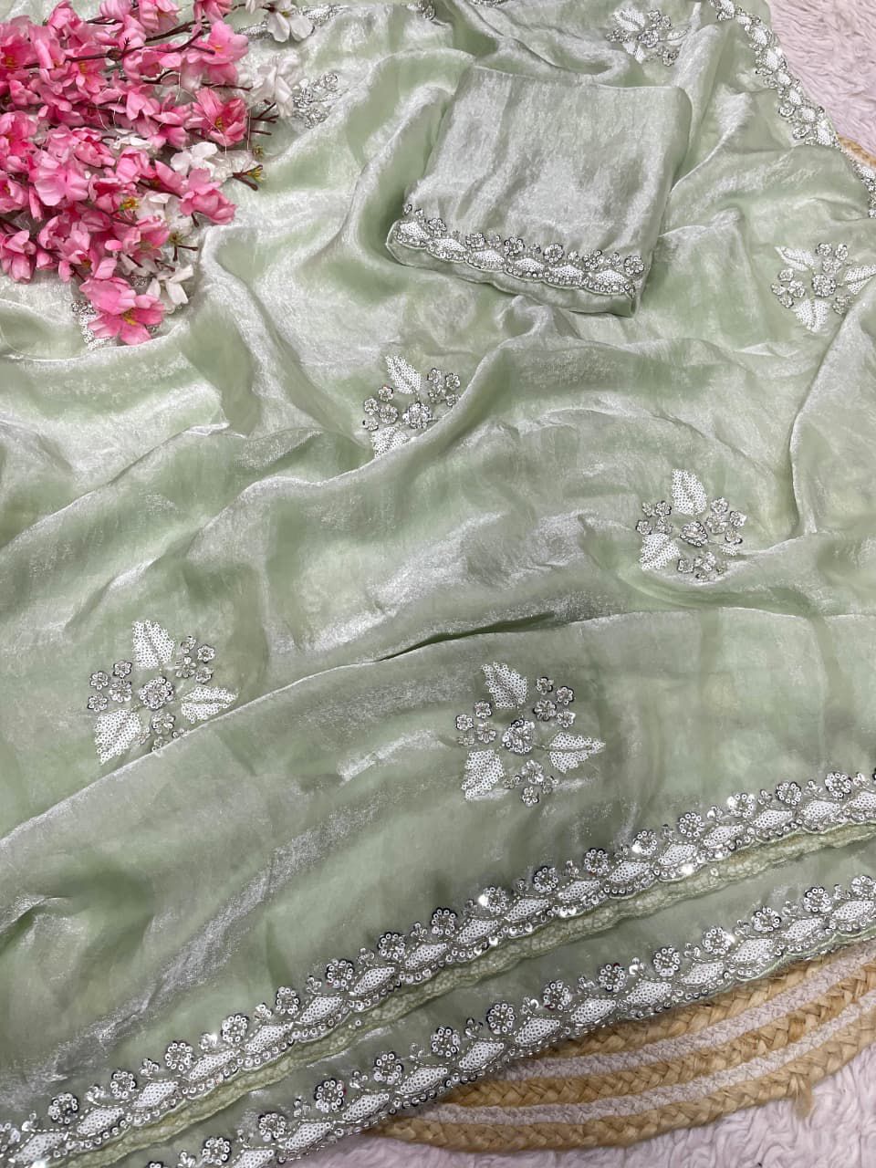 Fendi Satin Saree