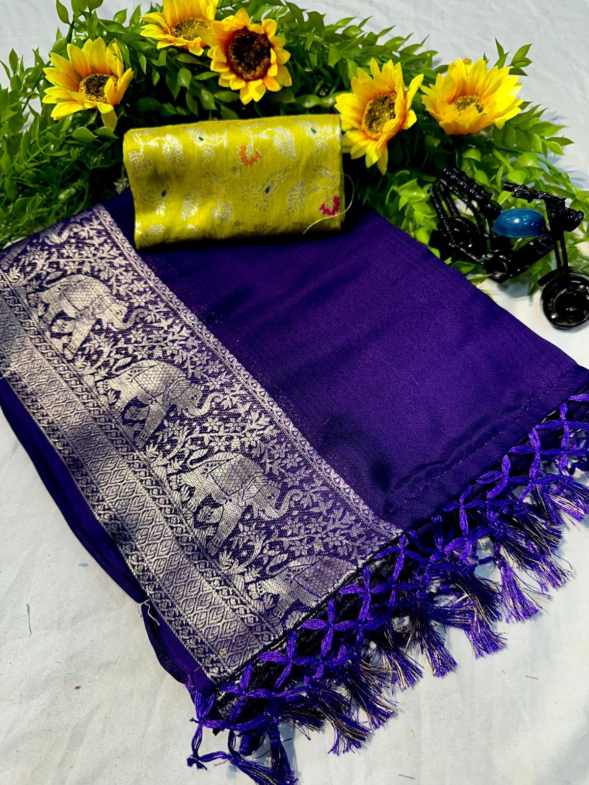 Heavy Marshmellow Booming Color Saree