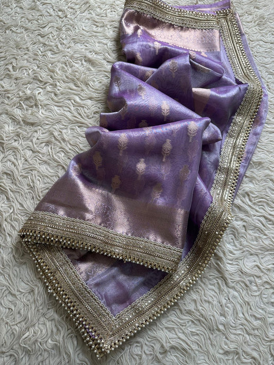 Banarasi Pastel Tissue Saree