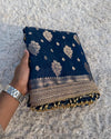 BANARASI SOFT KHADDI GEORGETTE SILK SAREE