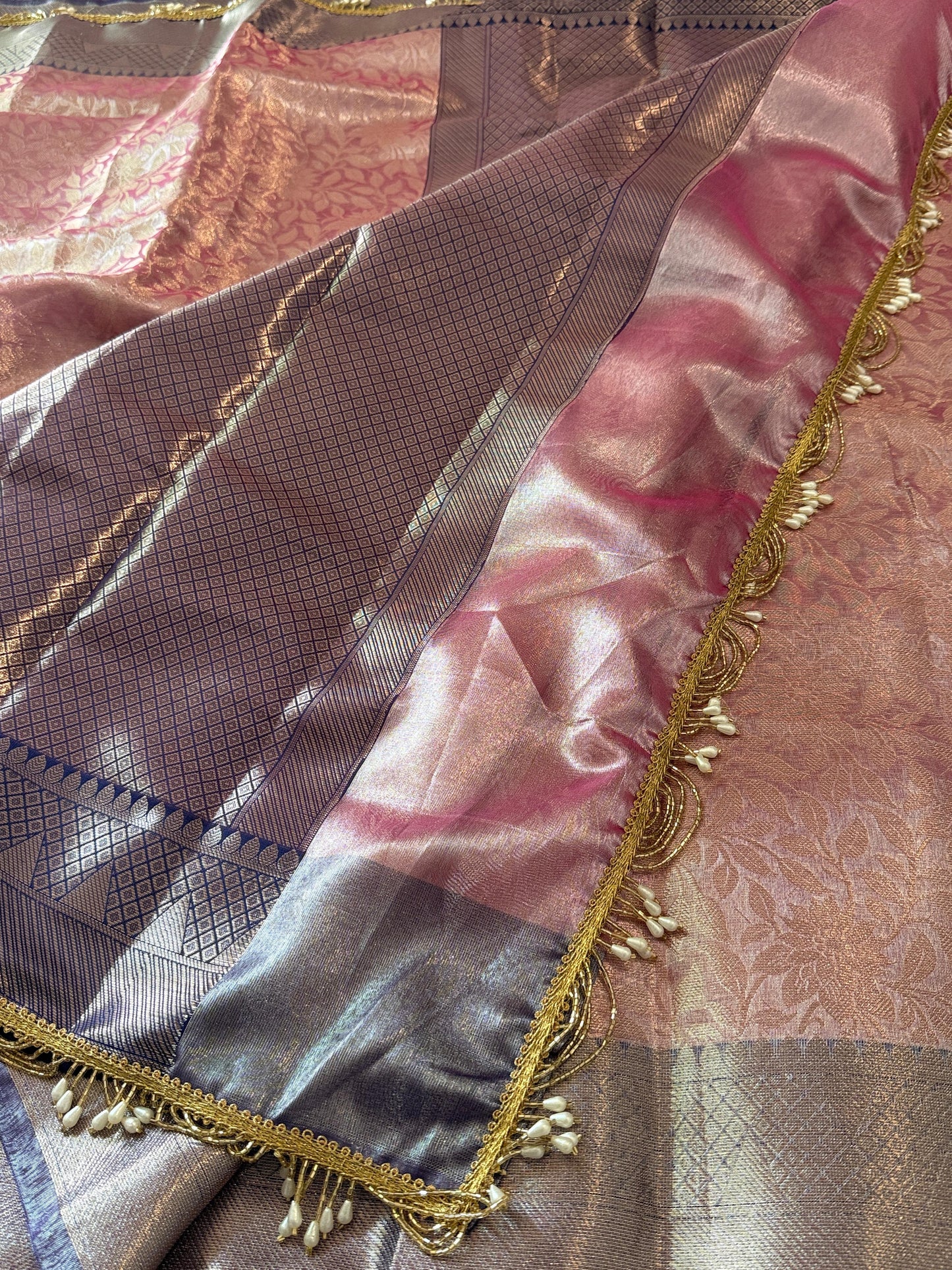 Kanjivaram Waskat Banarasi Tissue Silk Saree