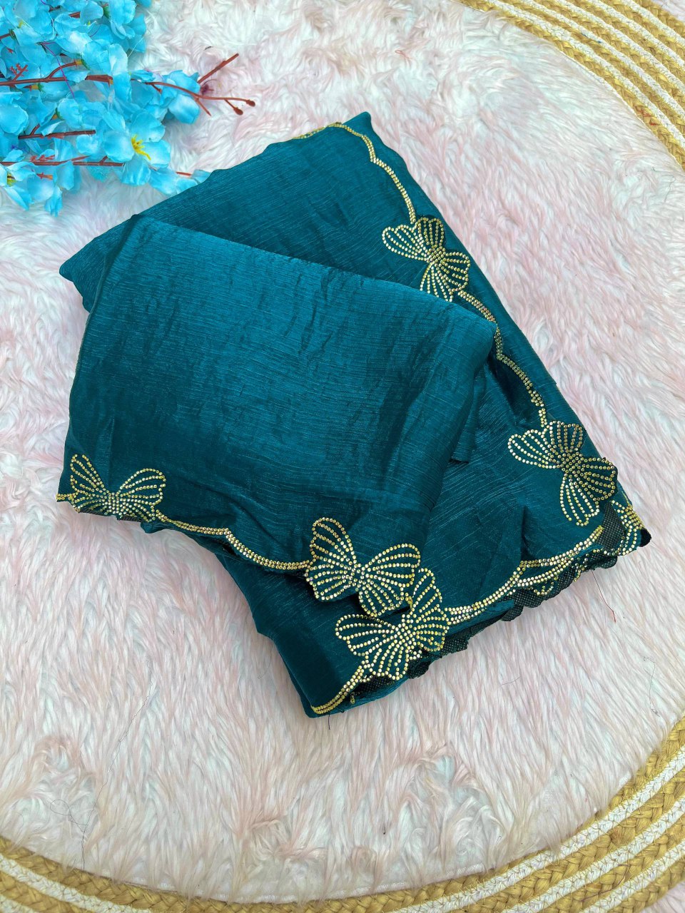 Fendi Chiffon Silk Saree