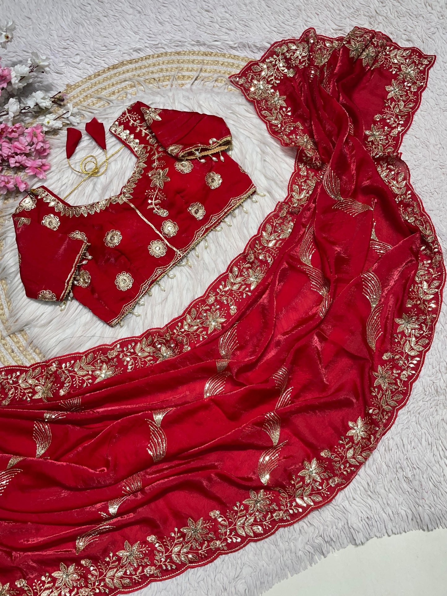 Fendy Sattin Saree