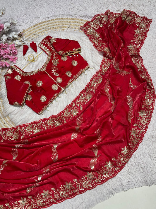 Fendy Sattin Saree