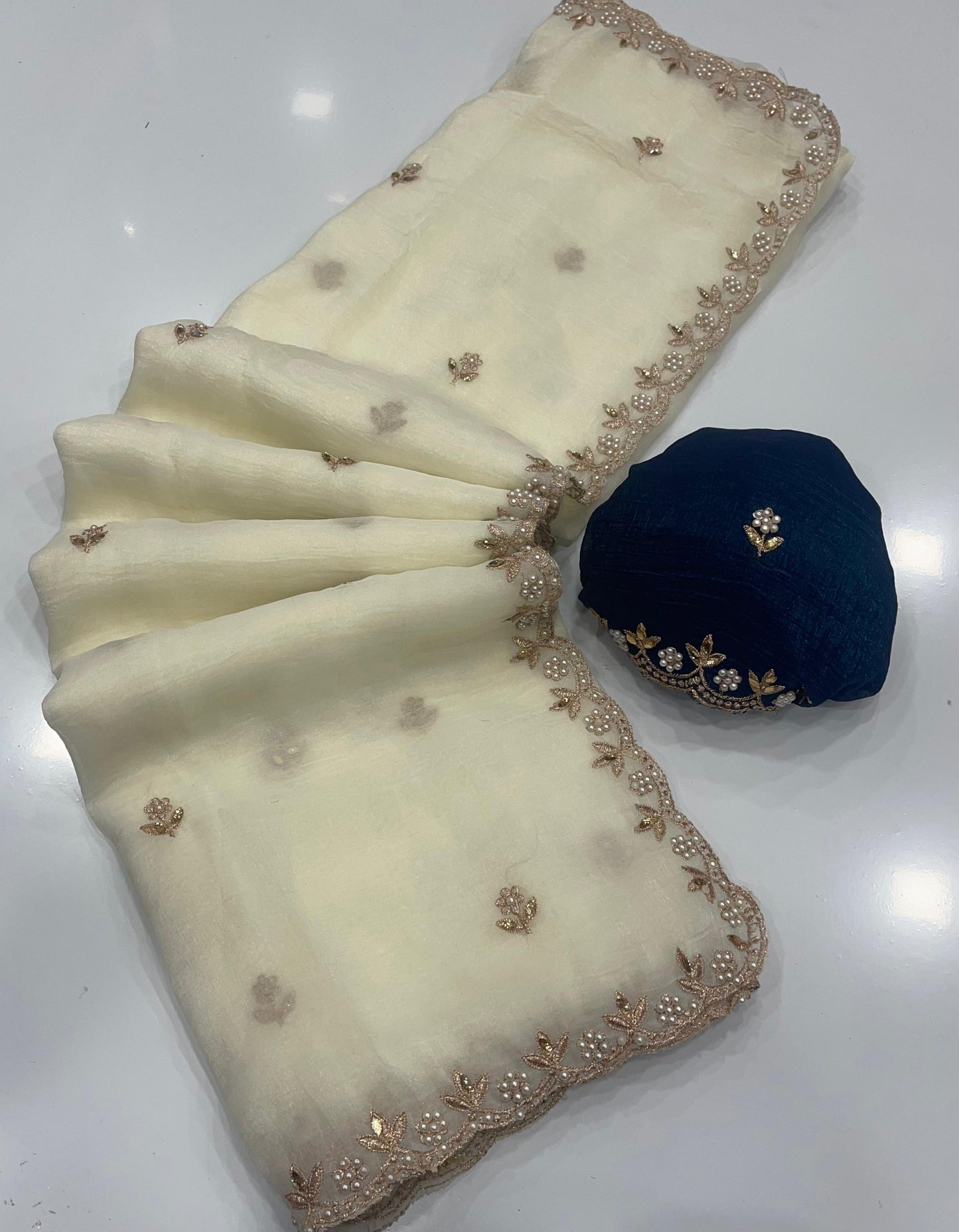 Pure Crunchy Saree