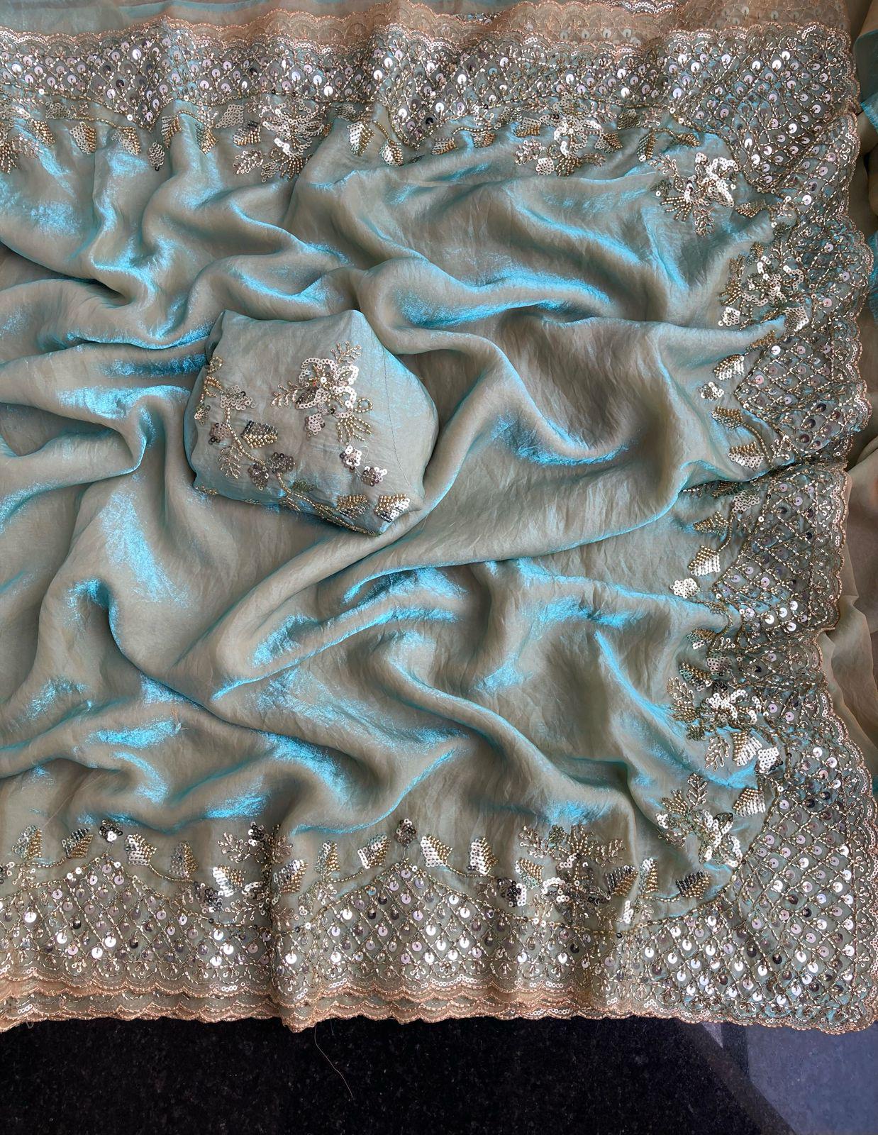Fandy Jacquard Saree