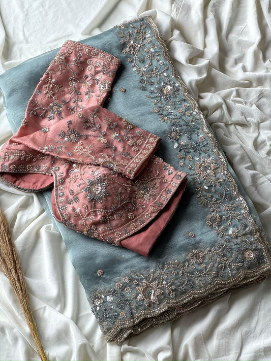 Soft Organza Crepe Silk Saree