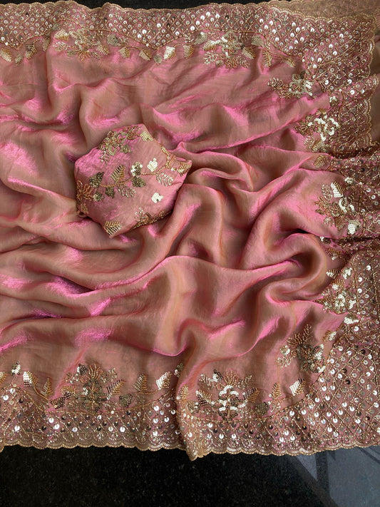 Fandy Jacquard Saree