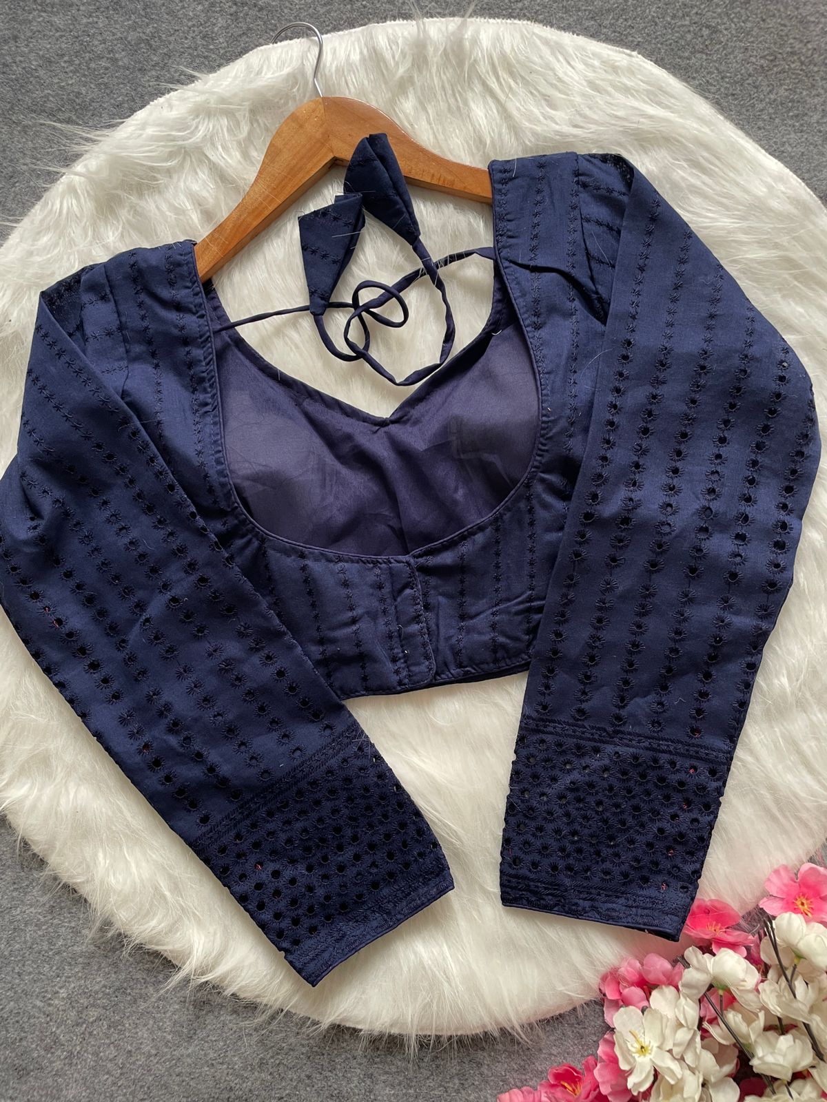 Sabyasachi full sleeve hakoba blouse