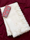 Crushed Georgette saree