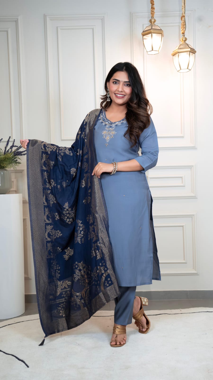 Kurti Pant Dupatta Set