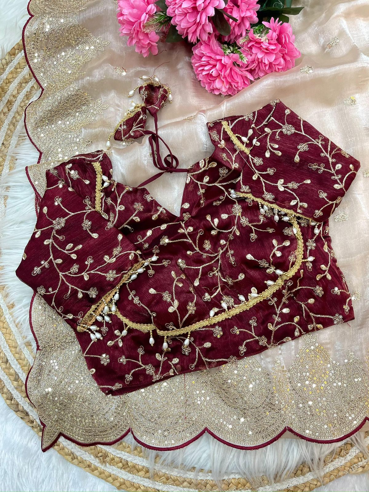 Pure Soft Fendy Chiffon Saree