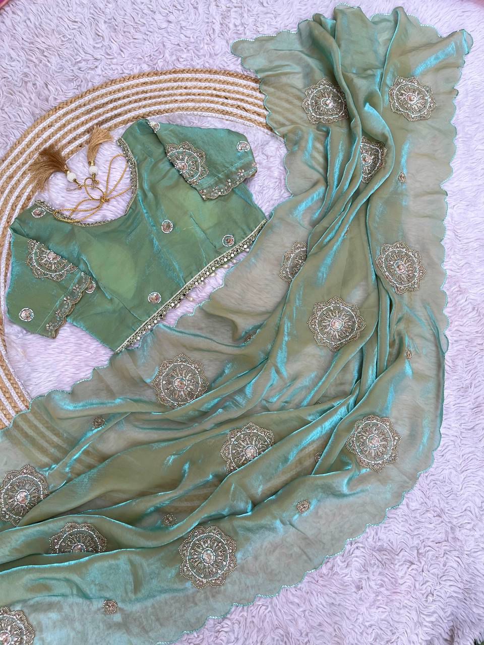 Fendi Satin Saree