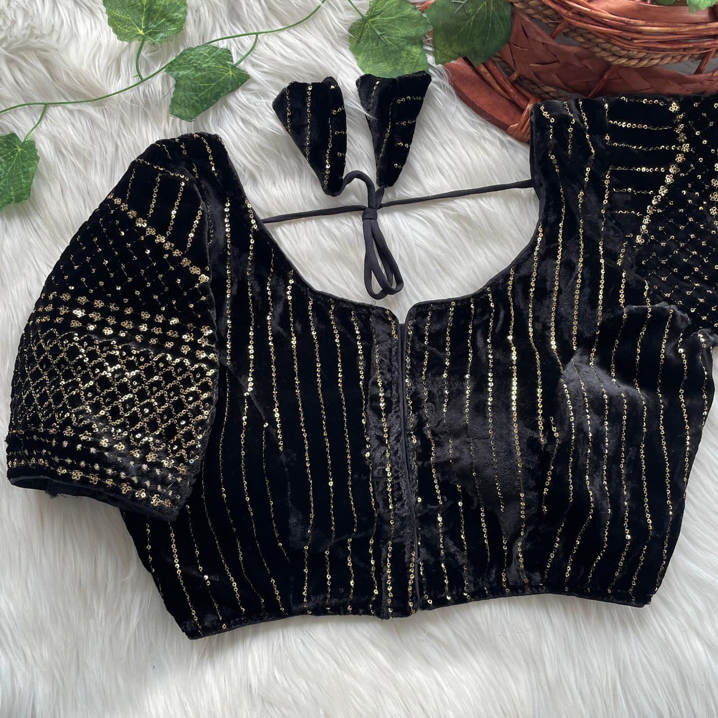 Velvet Bridal Blouse