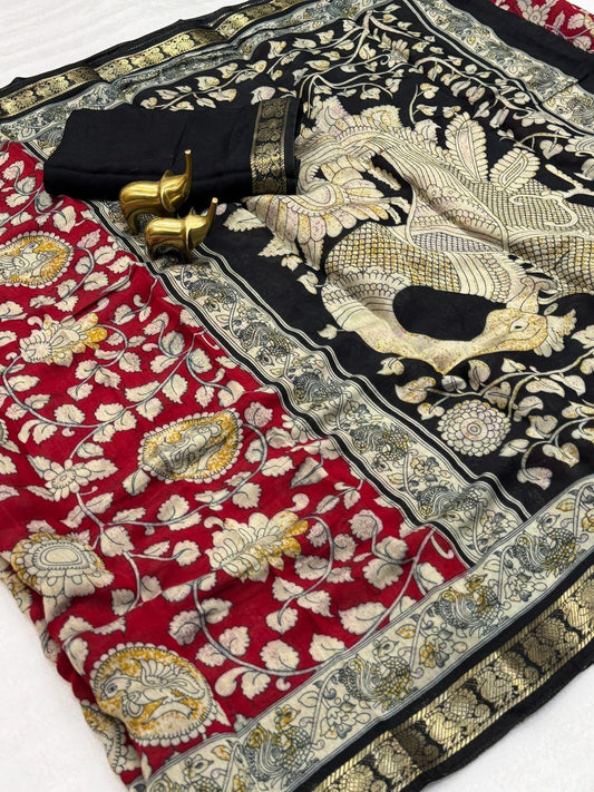 Beautiful Mangalagiri silk saree
