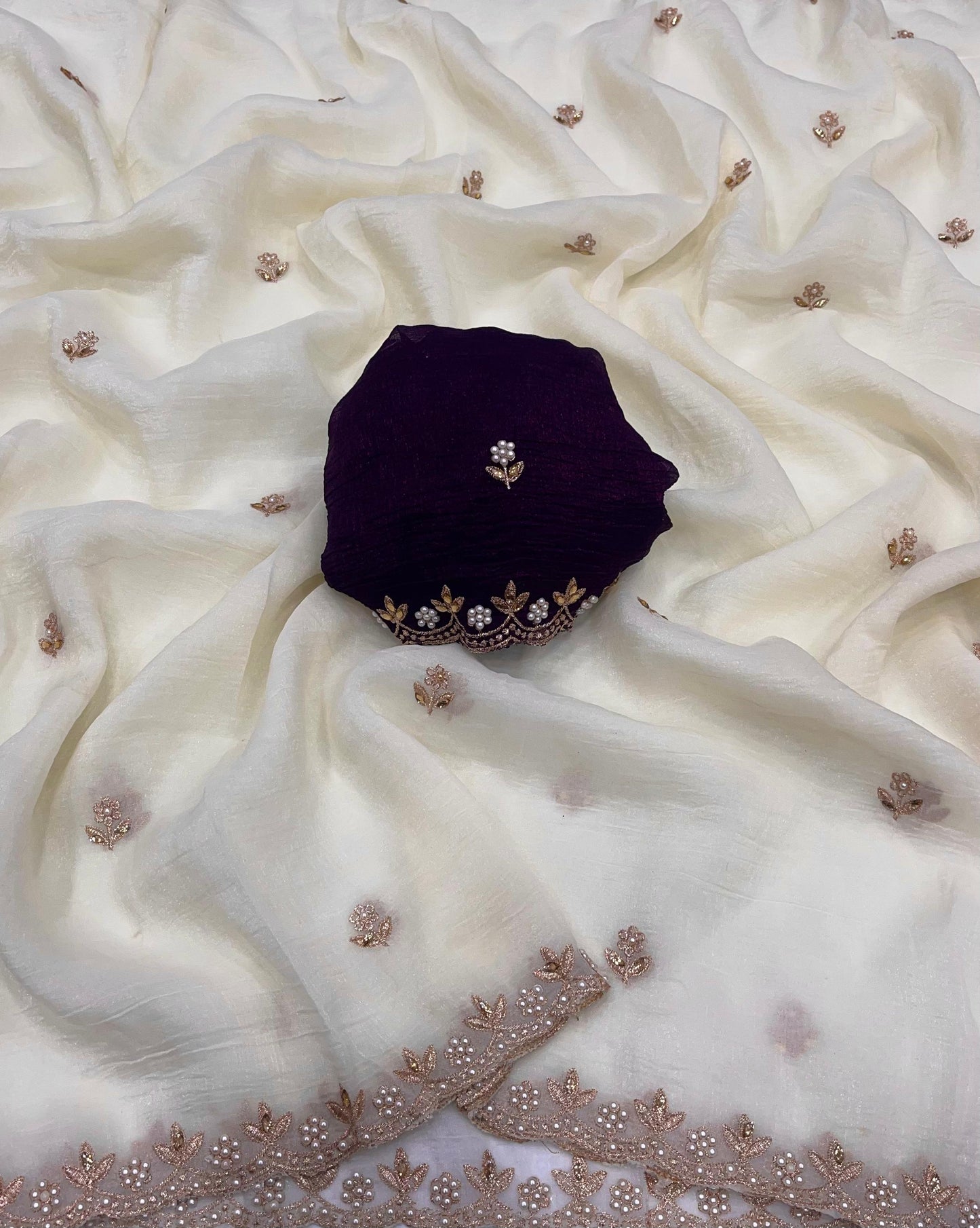 Pure Crunchy Saree