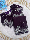 Pure Fandy satin crush saree