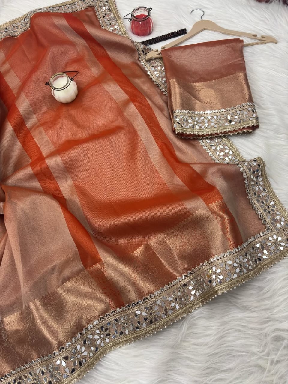 BANARASI SOFT GLASS TISSUE SILK SAREE