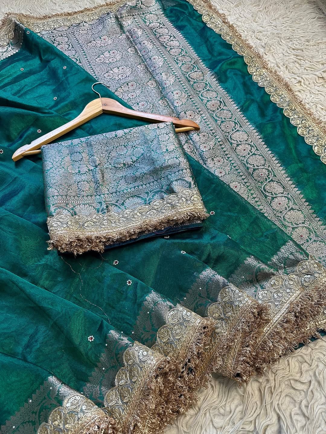 BANARASI SOFT MAHARANI GLASS TISSUE SILK SAREE