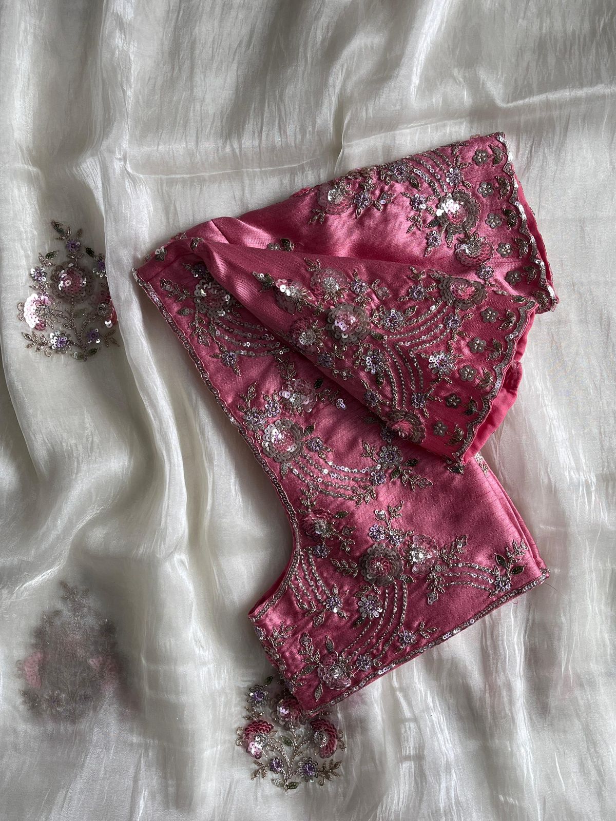 Pure Gold Crush Tissue Saree