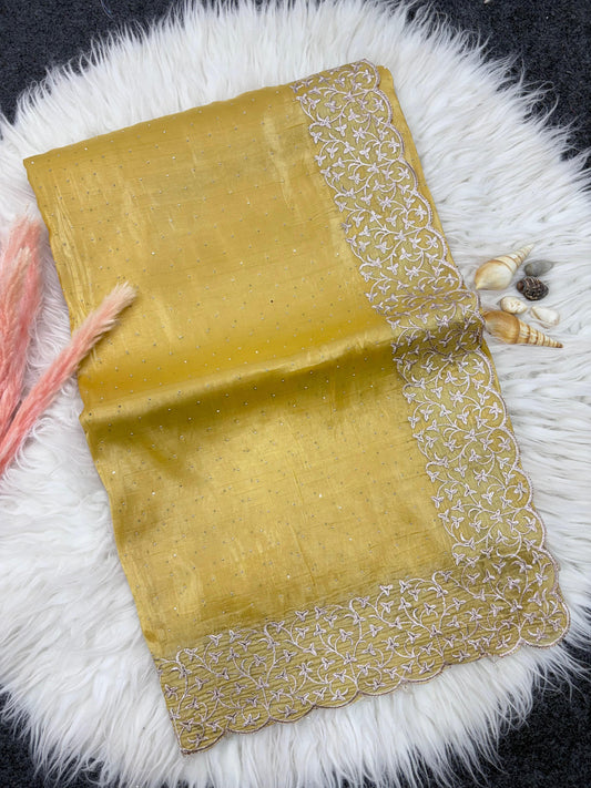 Crunchy Sattin Silk Saree