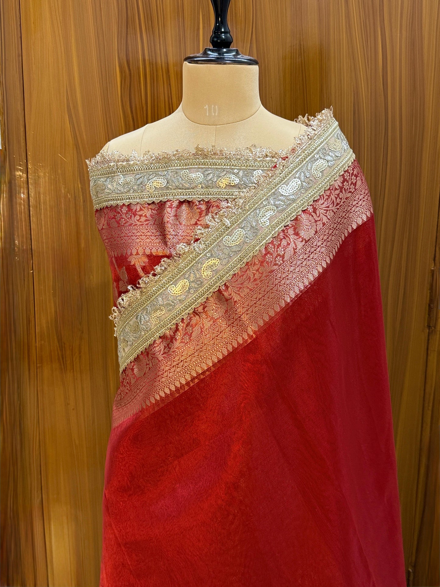 Silk Touch Zari Weave Saree