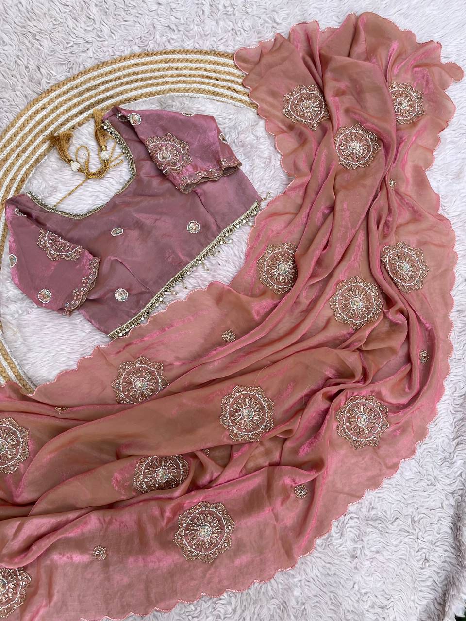 Fendi Satin Saree