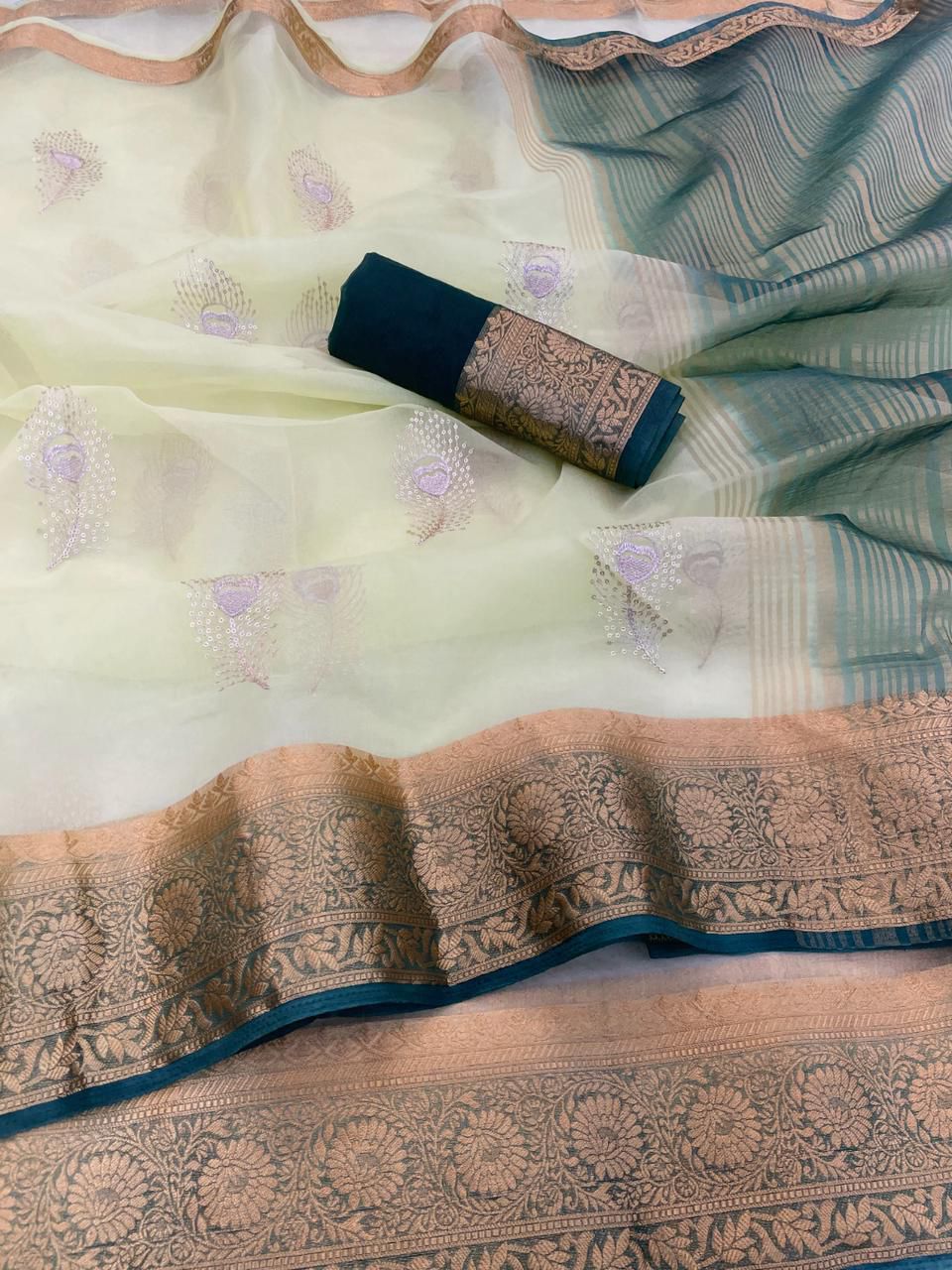 Kanchipuram Organza Saree