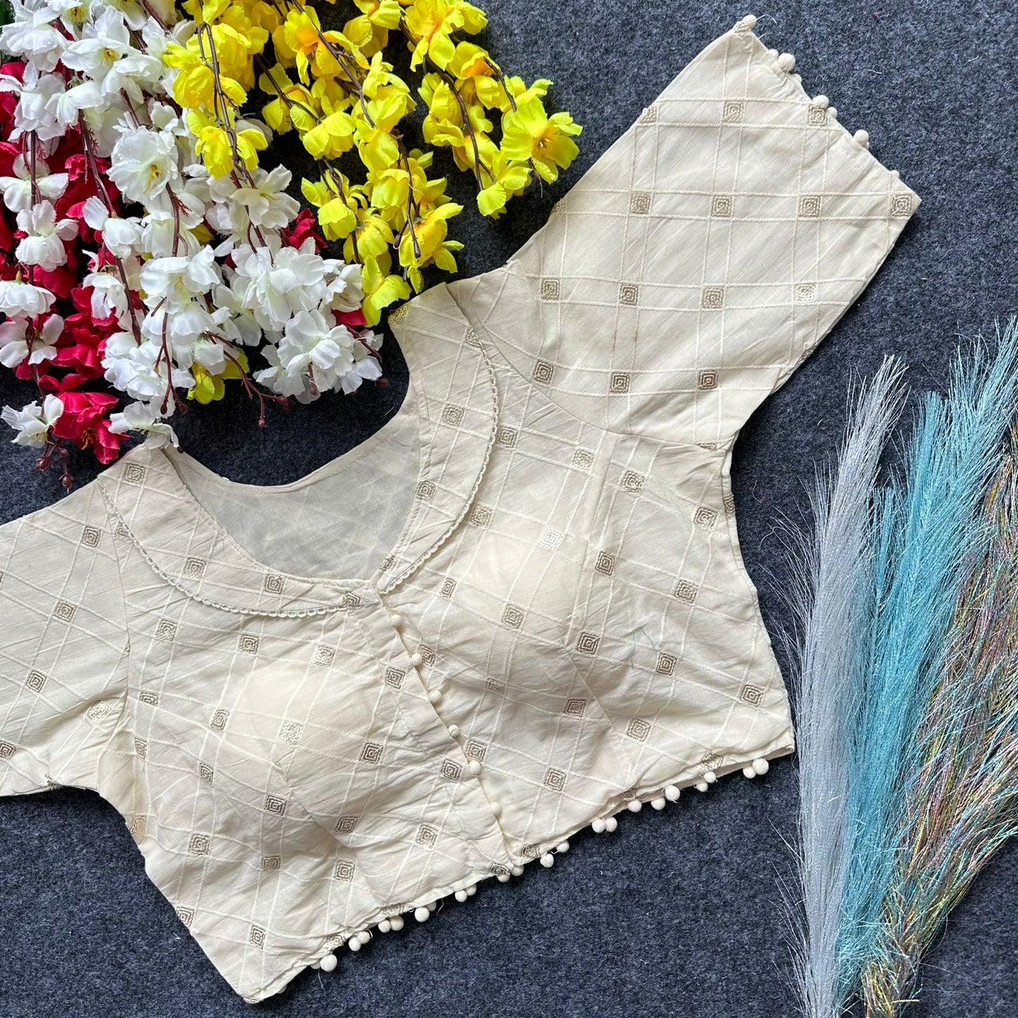 Pure Camric Cotton Diable Blouse