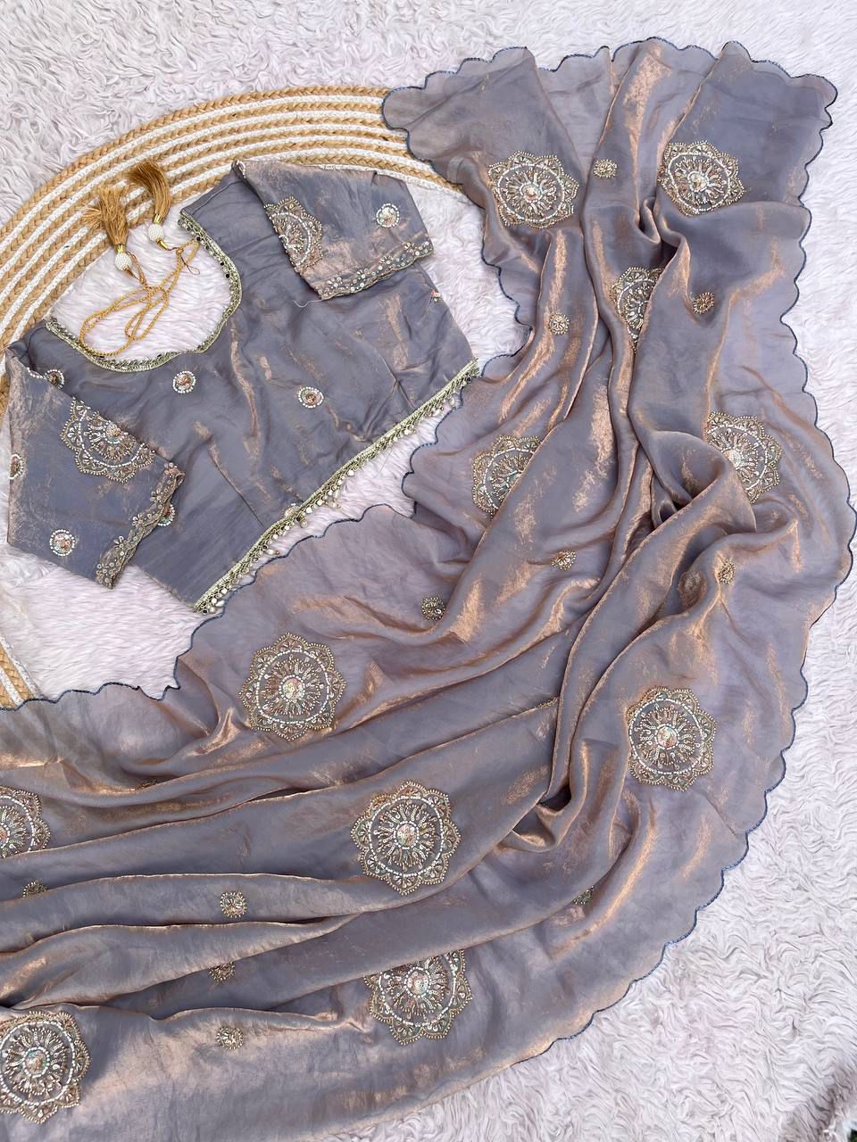 Fendi Satin Saree