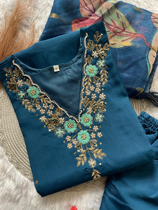 Roman Silk Kurta Set