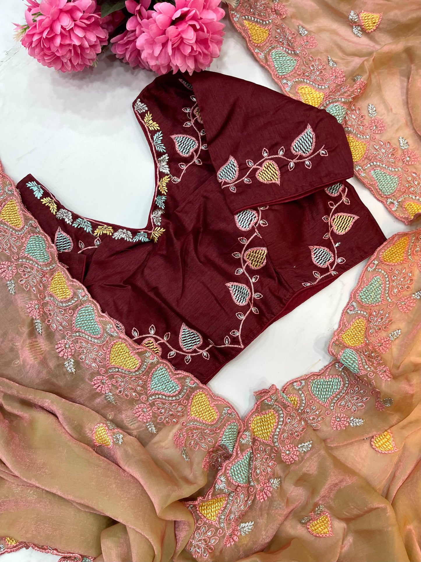 Pure Soft Fendy Chiffon Saree