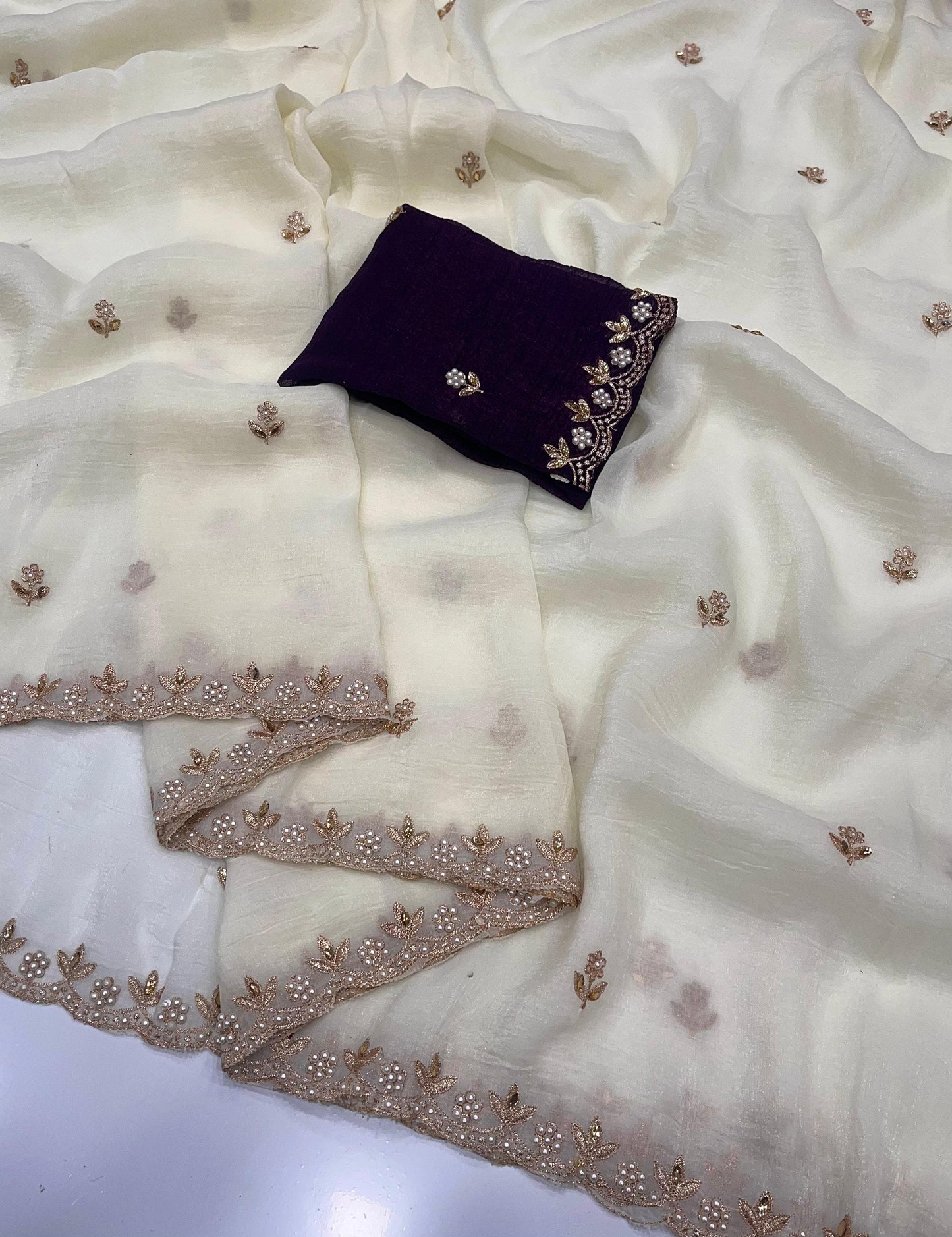 Pure Crunchy Saree