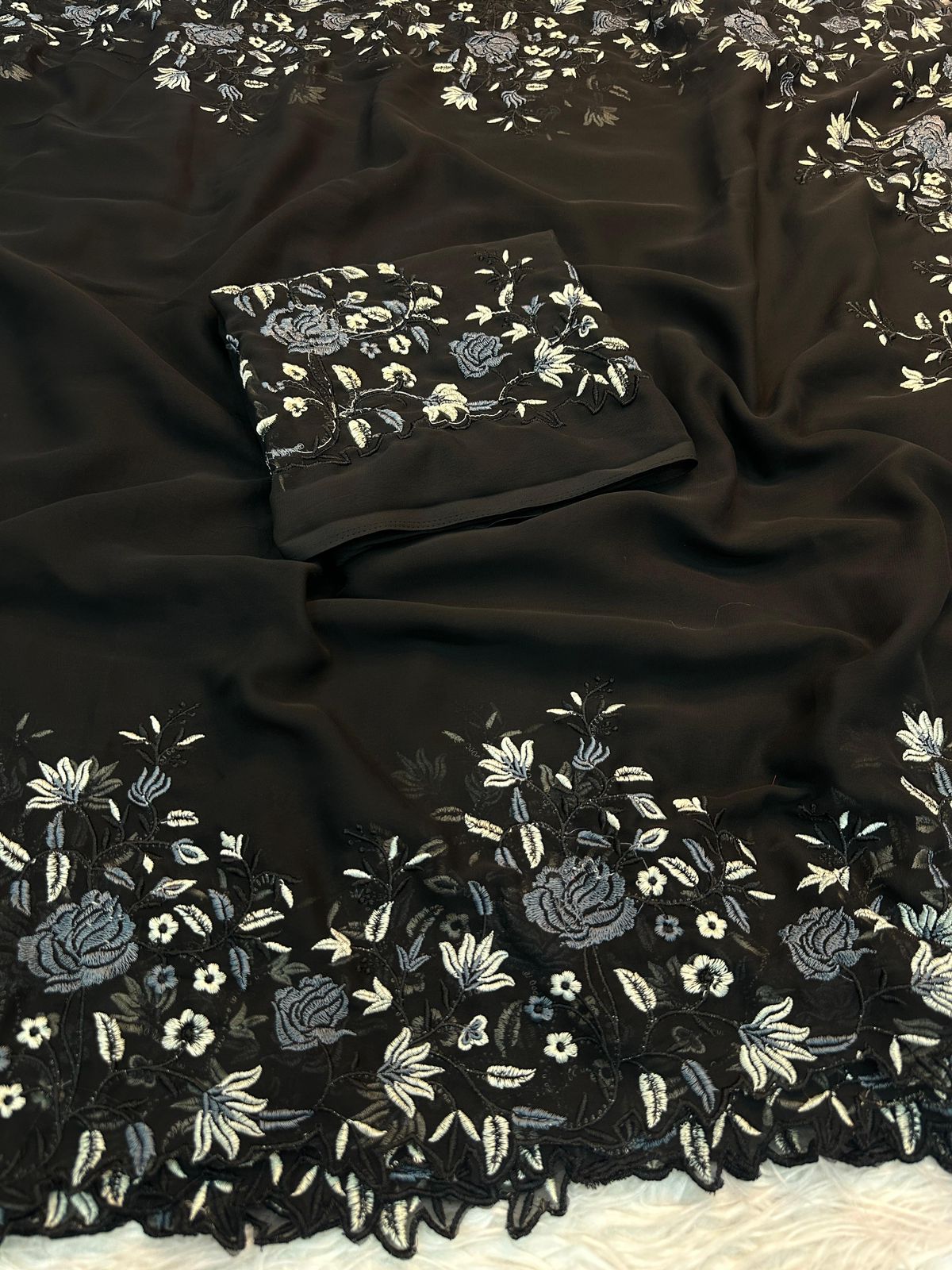 Pure georgette saree