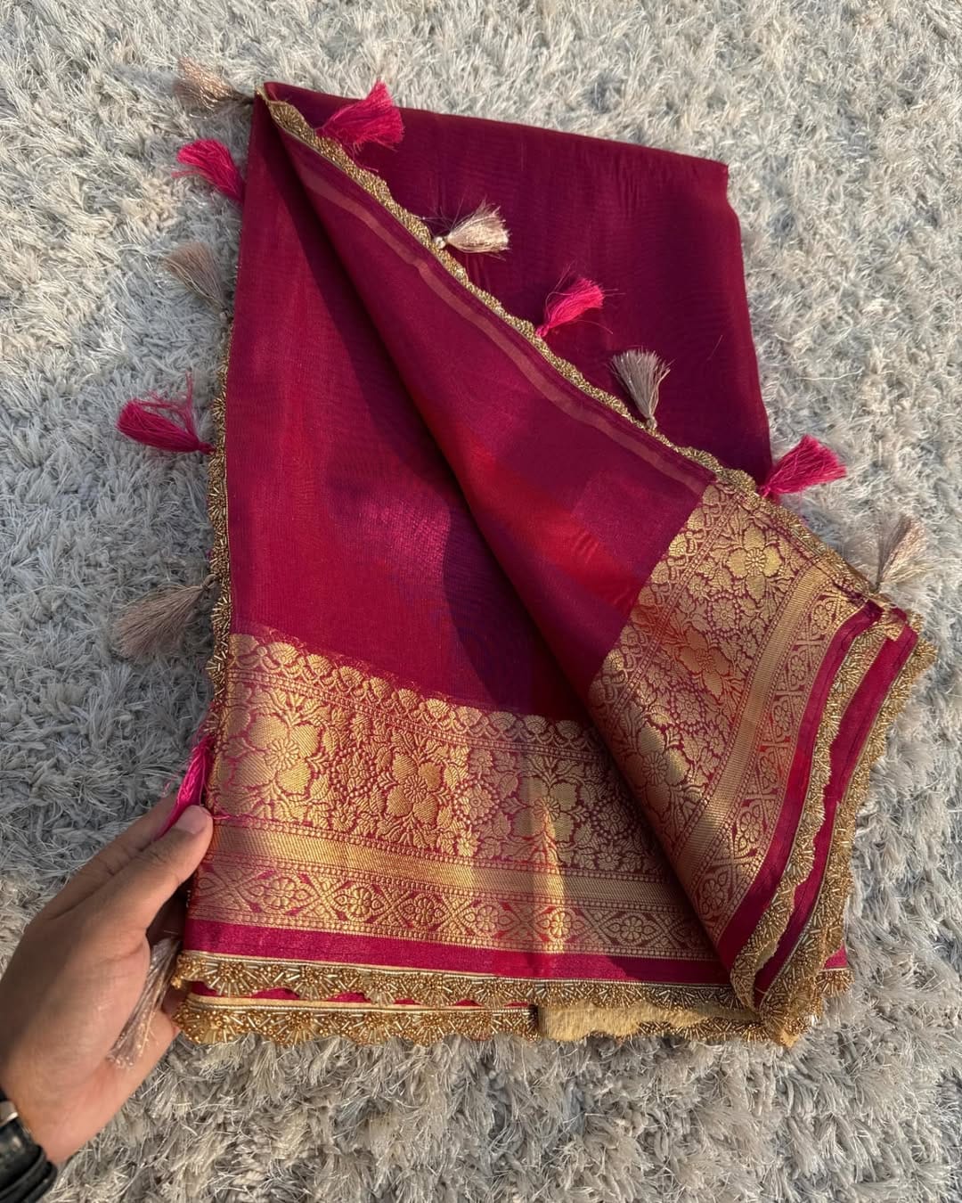 Banarasi Glass Tissue Silk Saree