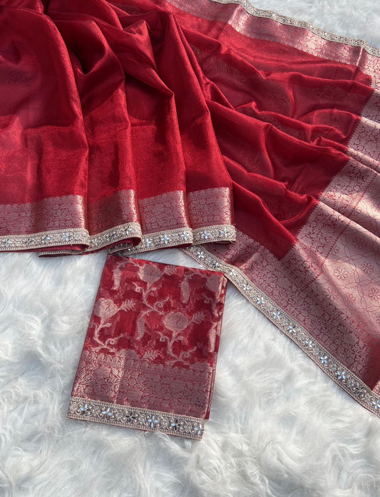 Banarasi tissue soft silk saree