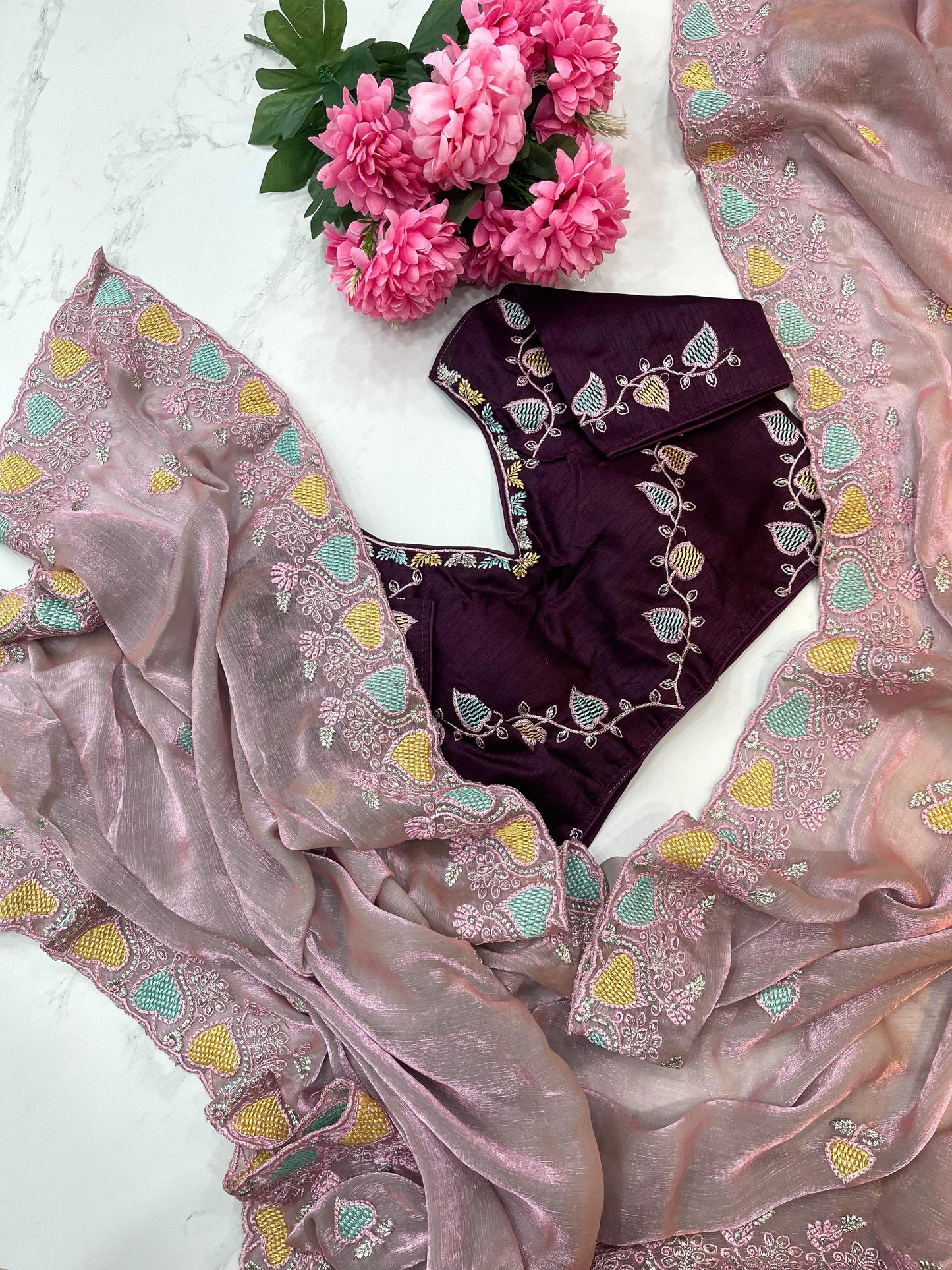 Pure Soft Fendy Chiffon Saree