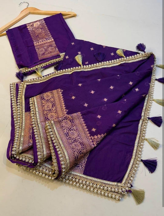 Premium Katan georgette silk saree