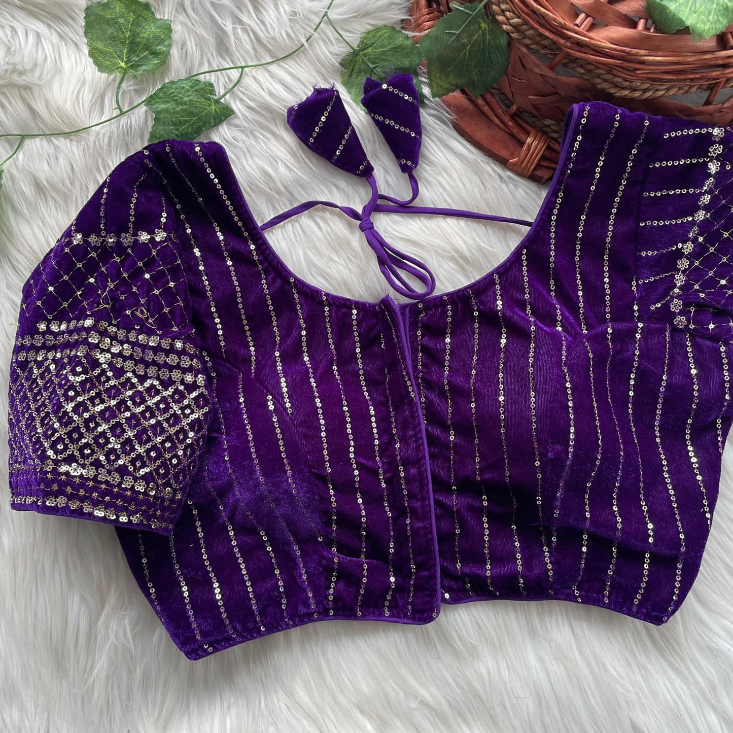 Velvet Bridal Blouse