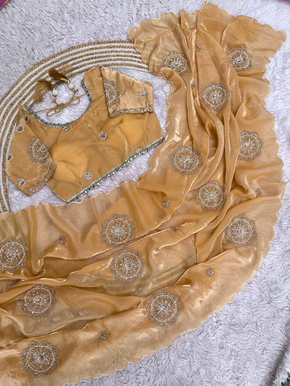 Fendi Satin Saree