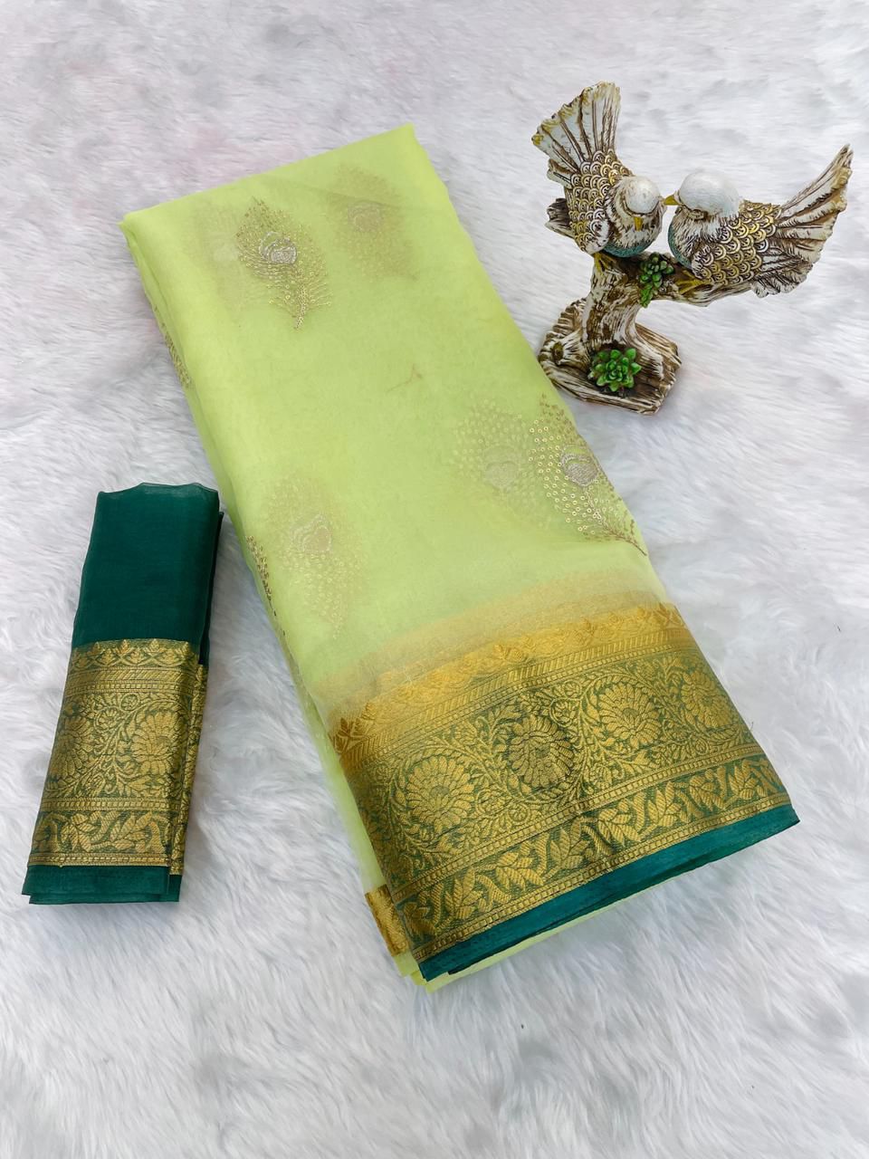 Kanchipuram Organza Saree