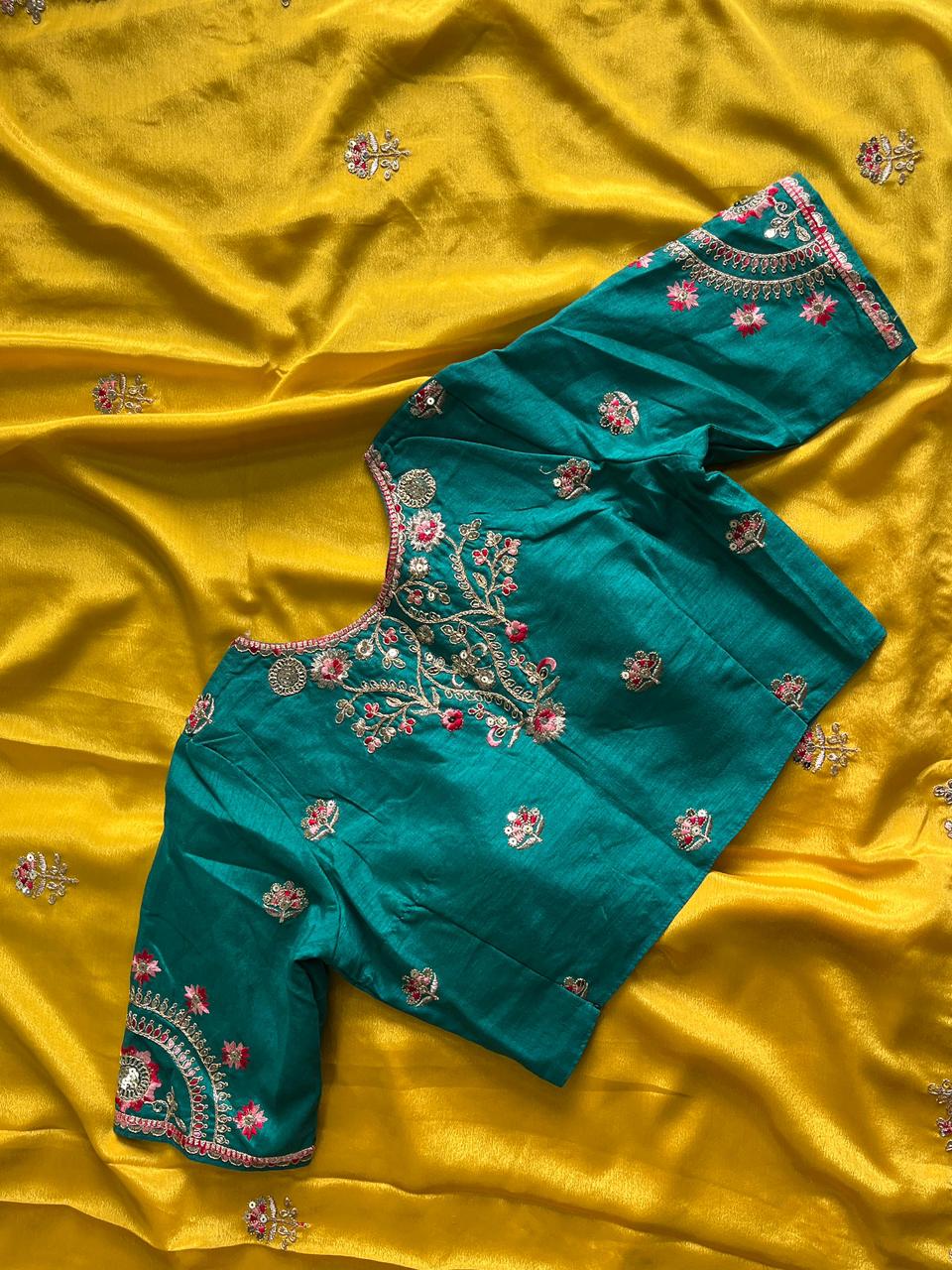 Premium Chinnon silk saree