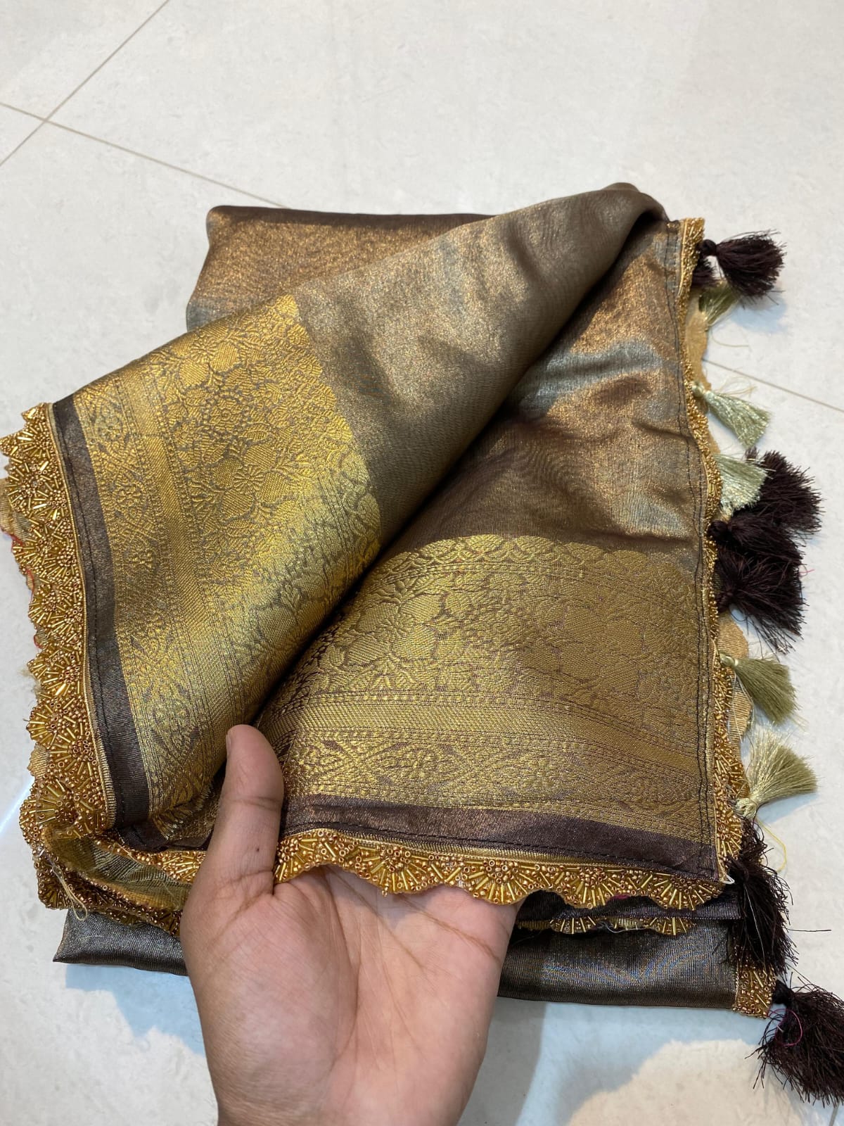 Banarasi Glass Tissue Silk Saree